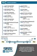 Información de la nueva ruta T52 Calle 167 Paraderos