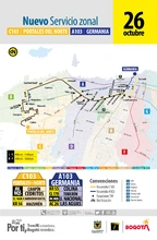 Nueva ruta C103 – A103 Portales del Norte- Germania