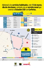 Conoce la ruta zonal para el día de las elecciones