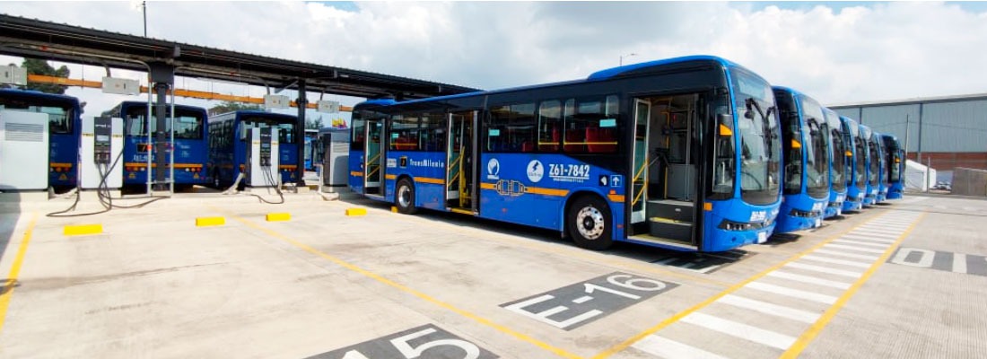596 buses zonales eléctricos entran en operación
