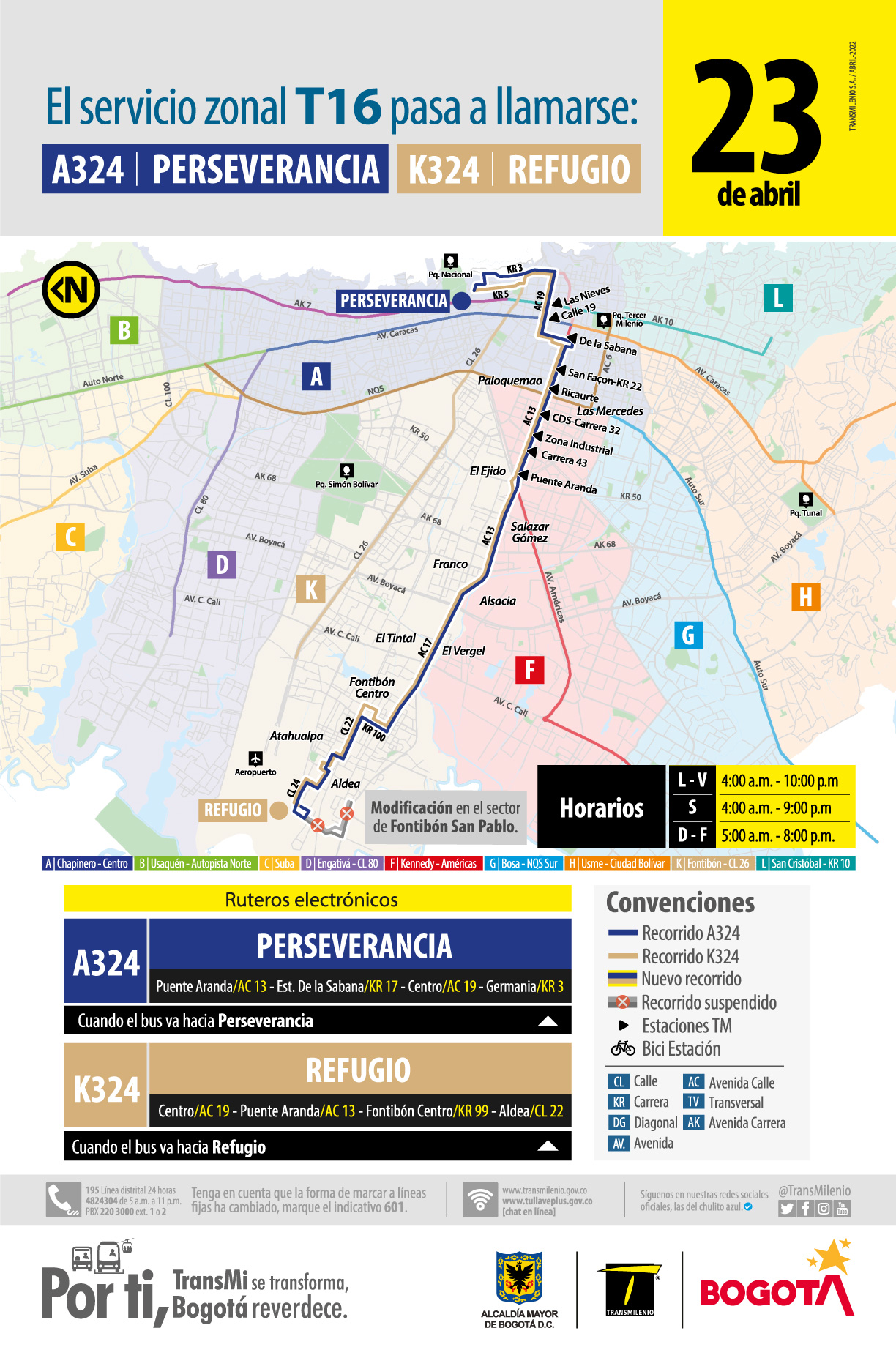 A324 Perseverancia – K324 Refugio