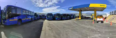 El sur de Bogotá estrena nuevos buses Euro VI