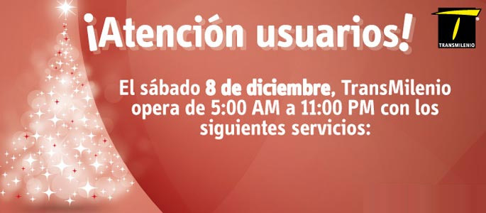 Cambio de operación en el servicios TransMilenio