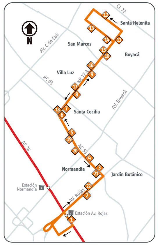 Ruta Complementara 17-2 Santa Helenita