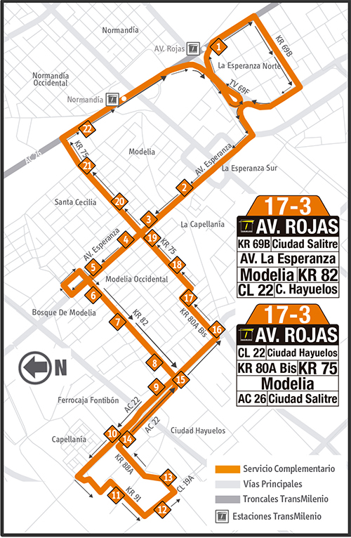 Mapa ruta complementaria 17-3