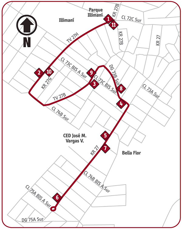 Mapar ruta 10-11