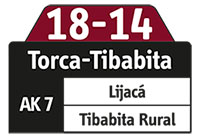 Rutero ruta especial 18-14 Torca - Tibabita