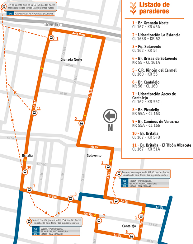 Mapa ruta complementaria 19-12 Cantalejo