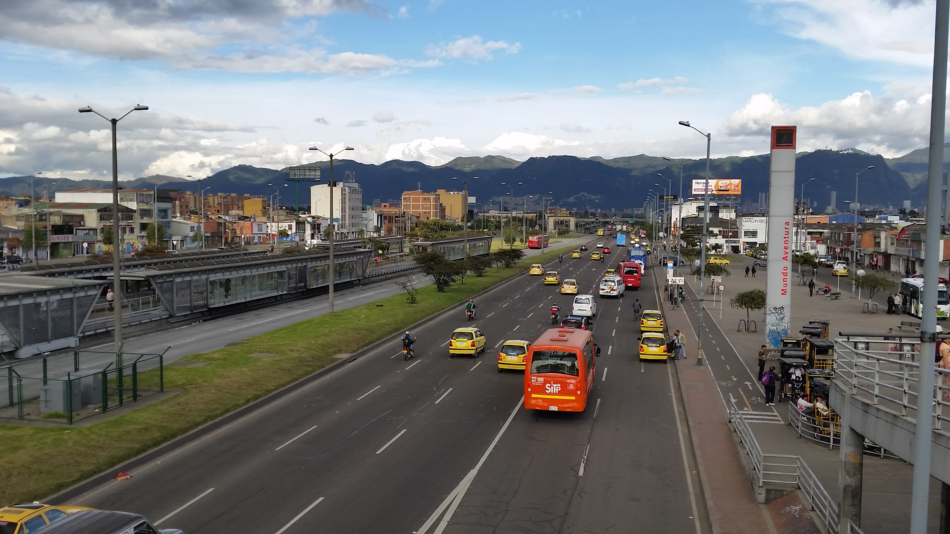 Panorámica del transporte en Bogotá.