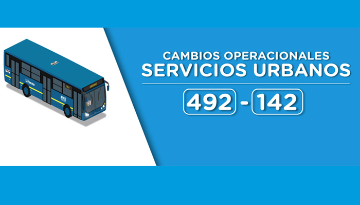 Los servicios urbanos 492 y 142 extienden su recorrido