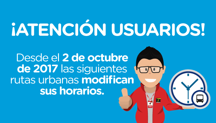 Horarios de operación de algunos servicios zonales se modifican