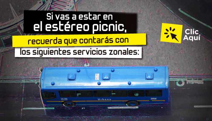 TransMilenio refuerza operación de buses azules para asistentes al evento Estéreo Picnic